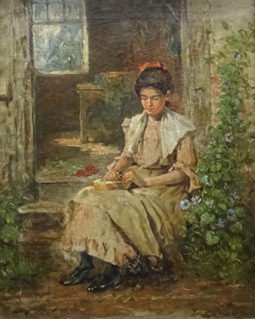 HUGH NEWELL 19TH/20TH C. OIL ON CANVAS PORTRAIT (1 of 3)