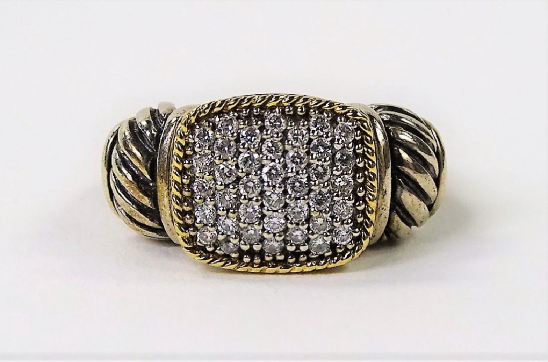 EFFY DESIGNER 925 STERLING & 18KT YG ESTATE RING (1 of 6)