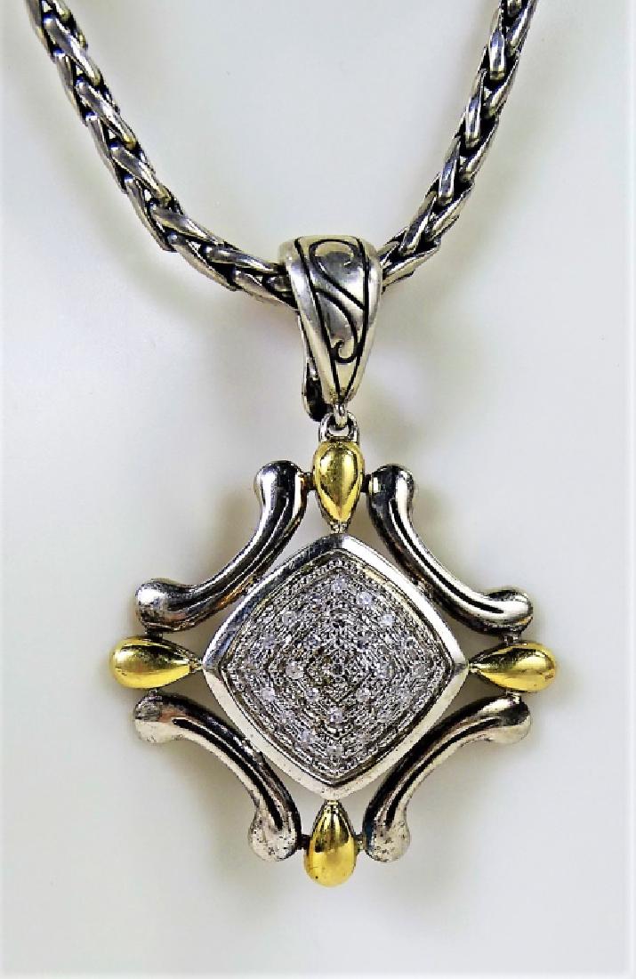 EFFY 925 STERLING & 18KT YG PENDANT NECKLACE (1 of 4)