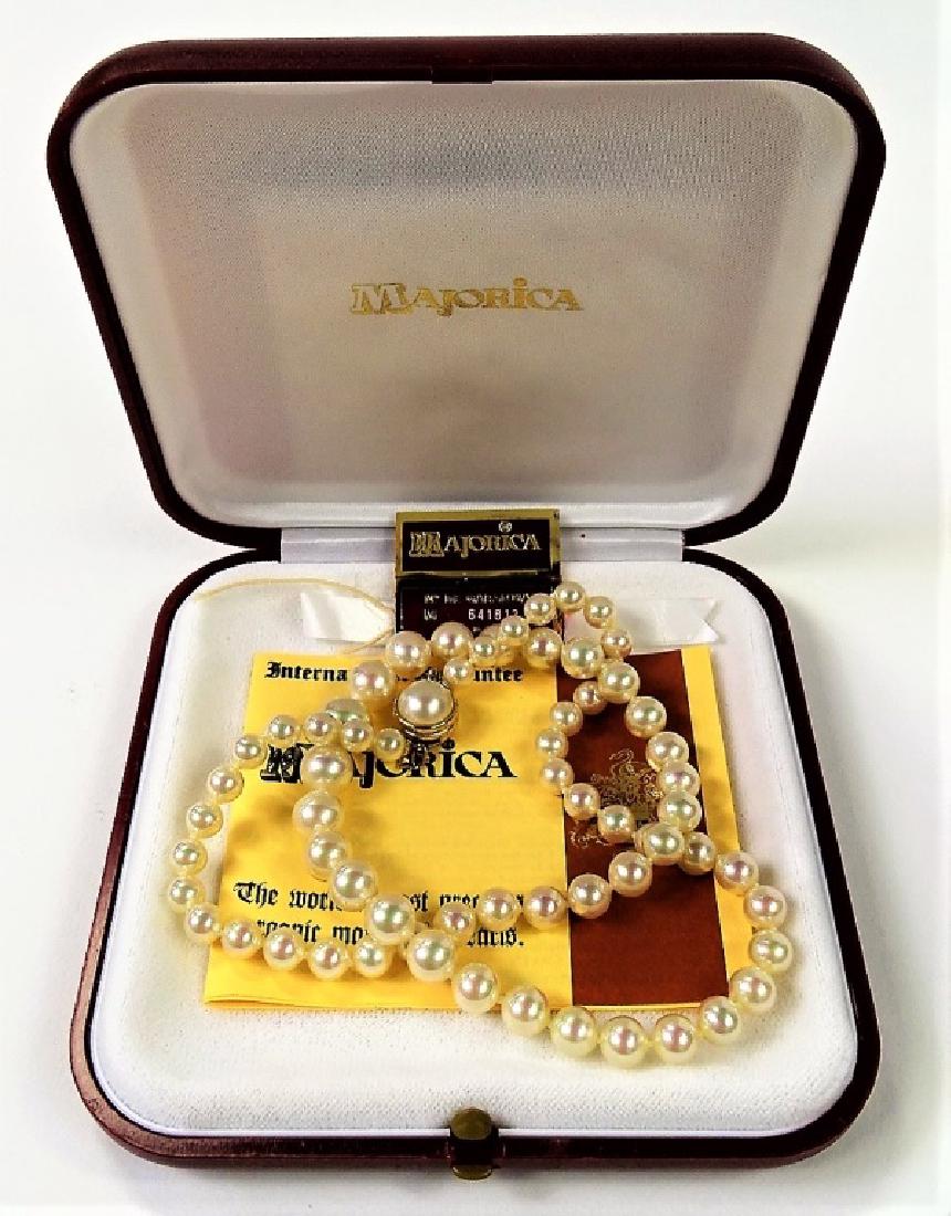 VINTAGE MAJORICA ORGANIC PEARL NECKLACE (1 of 4)