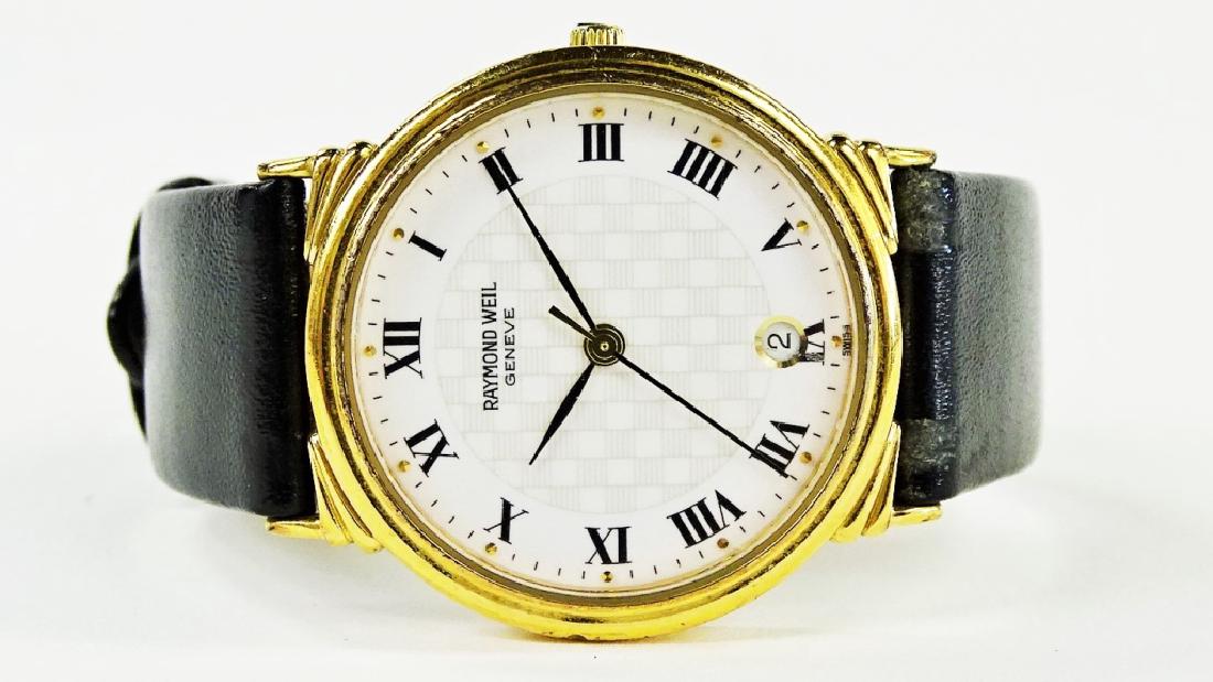 MENS RAYMOND WEIL GENEVE LEATHER BAND WRIST WATCH (1 of 4)