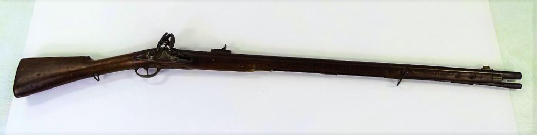 BELGIAN TRADE WALNUT STOCK FLINTLOCK MUSKET (1 of 8)