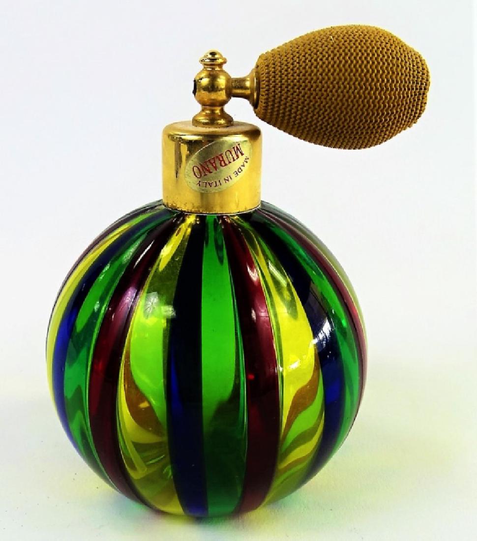 VTG MURANO ITALY MULTICOLORED GLASS ATOMIZER (1 of 3)