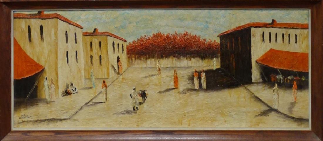 JACK HAMMELL ORIGINAL CITYSCAPE OIL/CANVAS (1 of 4)