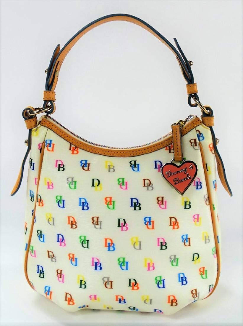 VTG DOONEY & BOURKE COATED COTTEN HANDBAG (1 of 7)