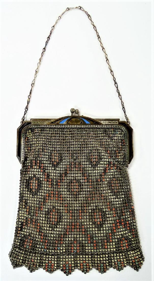 VINTAGE WHITING & DAVIS MESH METAL EVENING BAG (1 of 4)