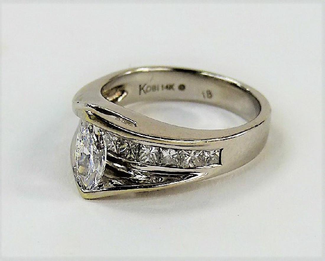 LADIES STUNNING 14KT WG DIAMOND RING (1 of 5)
