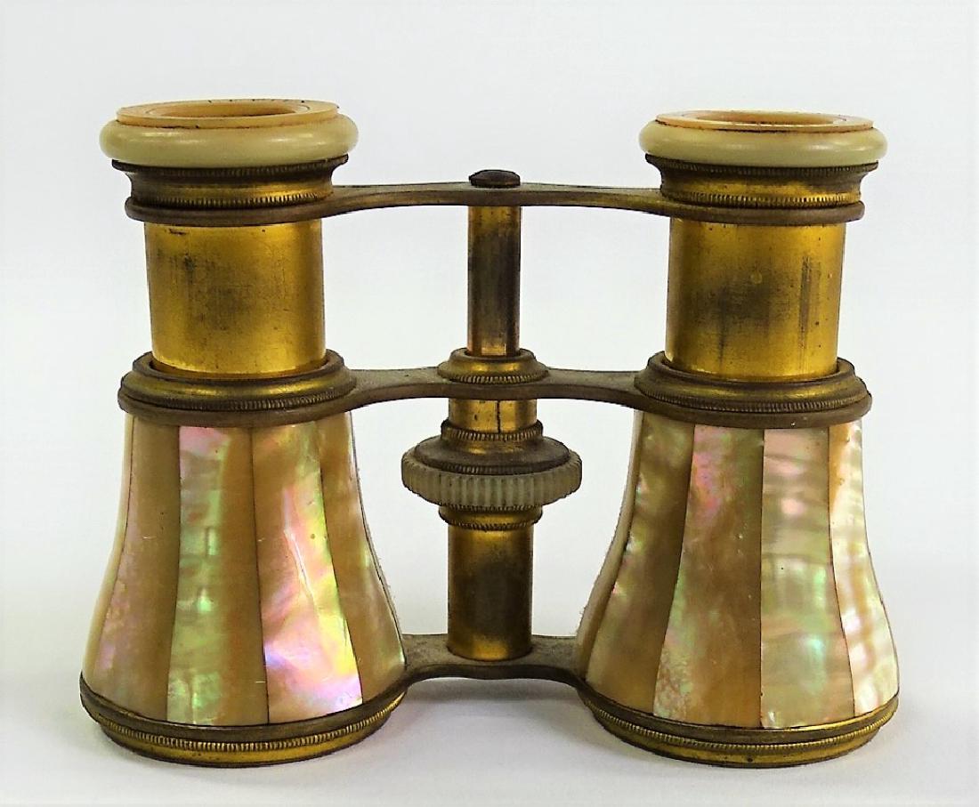 PR ANTIQUE LEFILS MOTHER OF PEARL OPERA GLASSES (1 of 3)