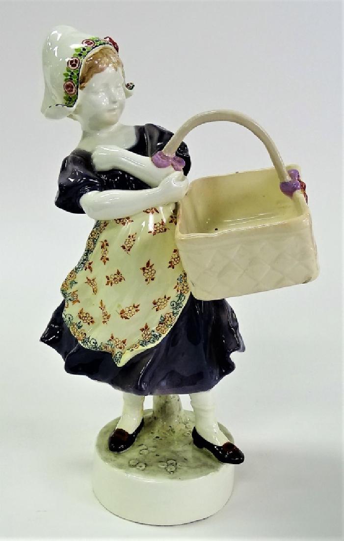 VTG GOLDSCHEIDER PORCELAIN FLOWER GIRL SCULPTURE (1 of 4)
