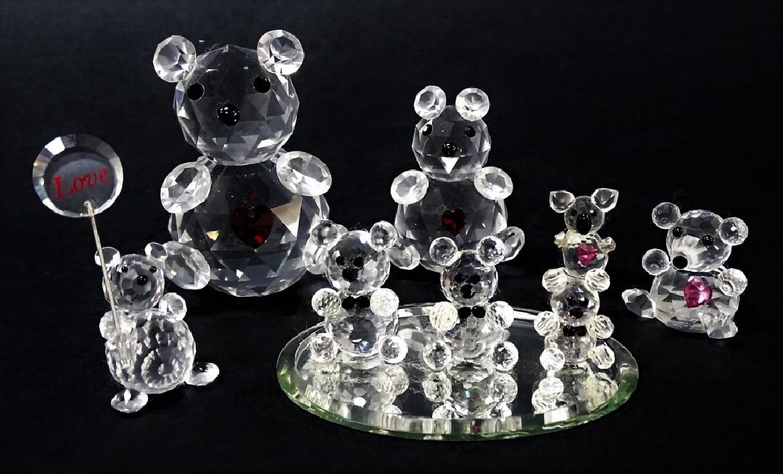 6PC SWAROVSKI CRYSTAL LOVING BEAR COLLECTION (1 of 1)