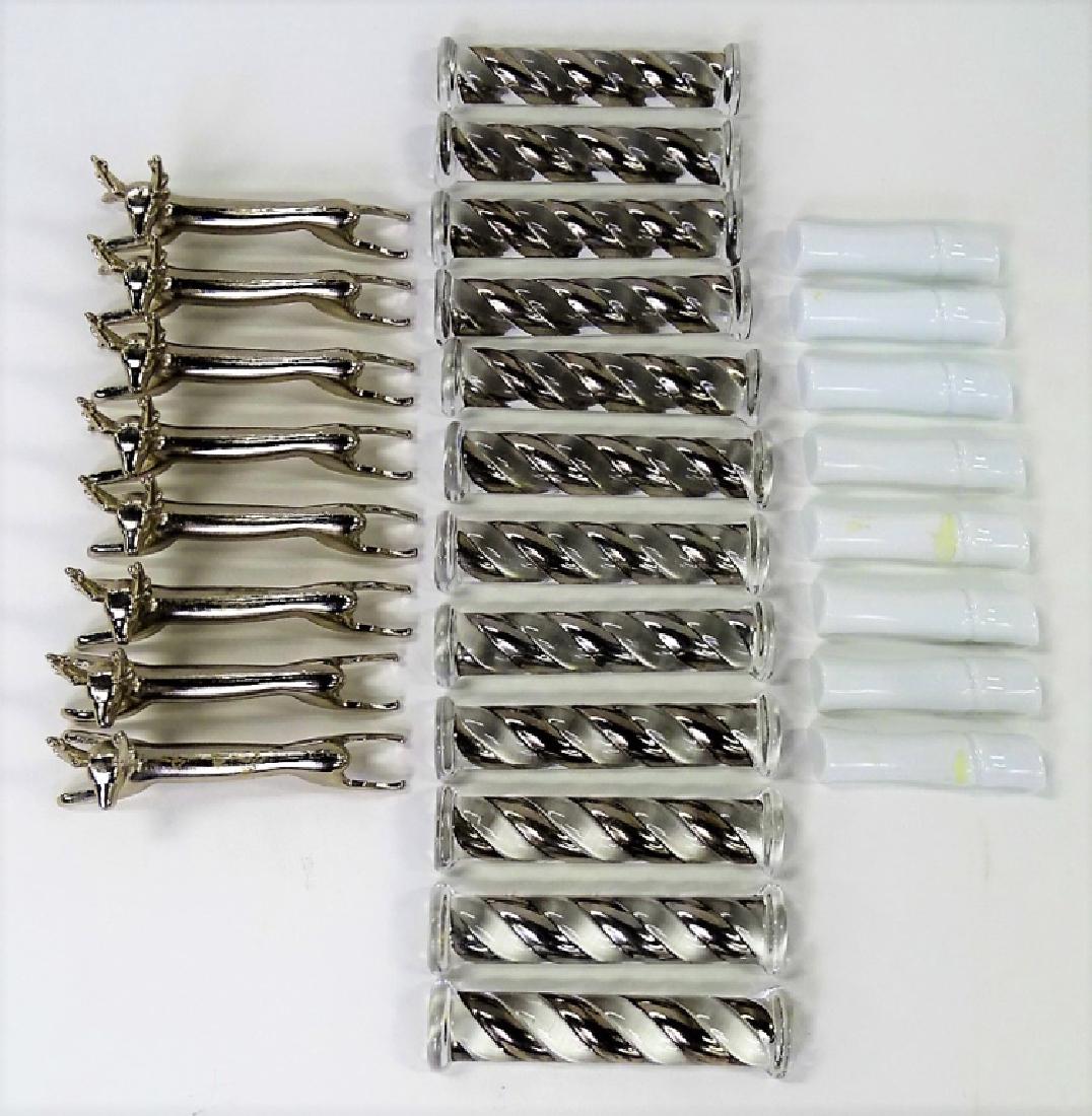28PCS METAL, CRYSTAL, & PORCELAIN KNIFE RESTS (1 of 2)