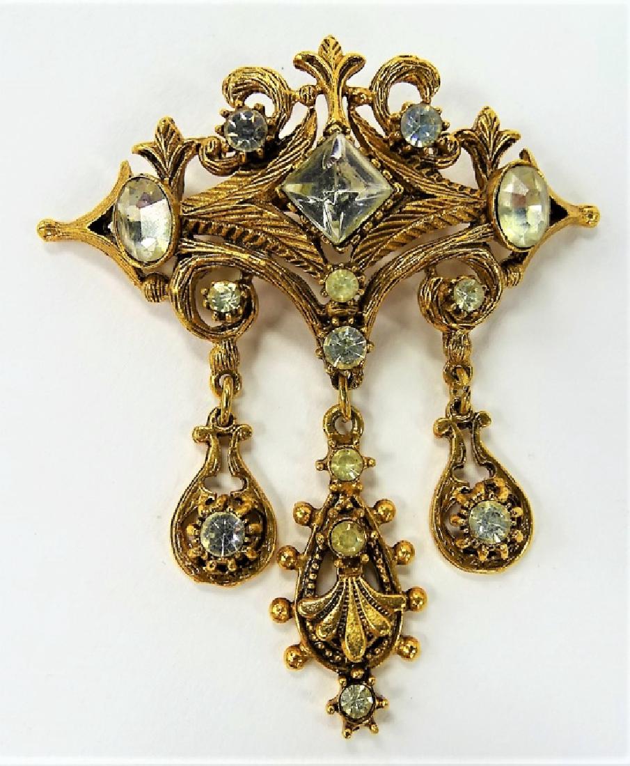 SIGNED FLORENZA VICTORIAN STYLE LADIES PIN (1 of 2)