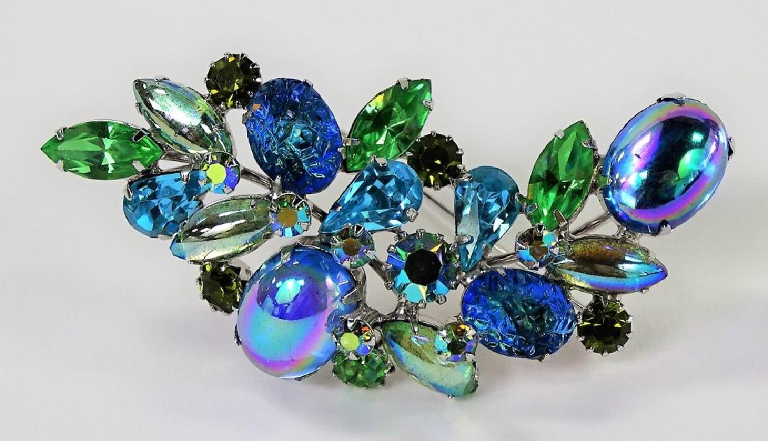 SIGNED KRAMER OF NY LARGE COLORFUL PIN: Measures about 3" wide. In very good condition. Shipping U.S. to be $15 plus insurance. We will combine shipping.