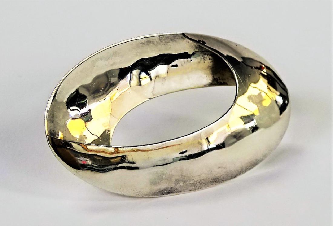 LARGE MEXICAN STERLING SILVER MID CENTURY PIN (1 of 4)