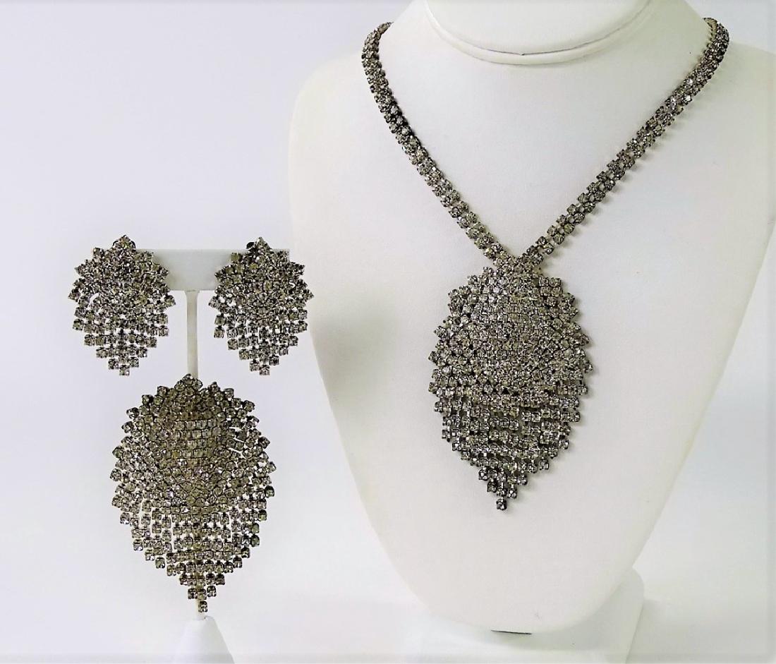 1950's RHINESTONE AND SILVERTONE SUITE (1 of 3)