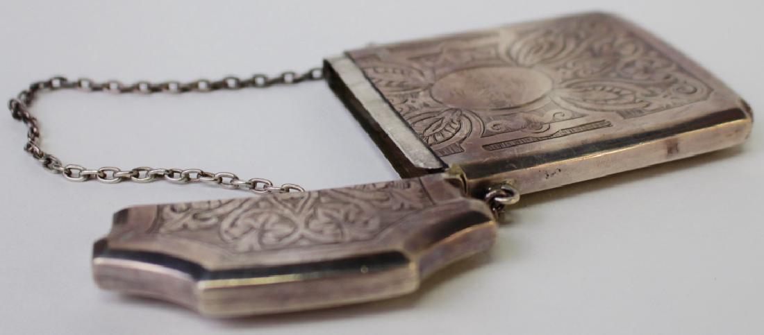 19TH CENTURY ENGLISH COIN SILVER CARD CASE (1 of 1)