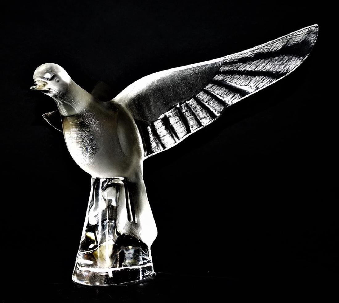 LALIQUE 'COLOMBE CLITA' CRYSTAL DOVE SCULPTURE (1 of 5)