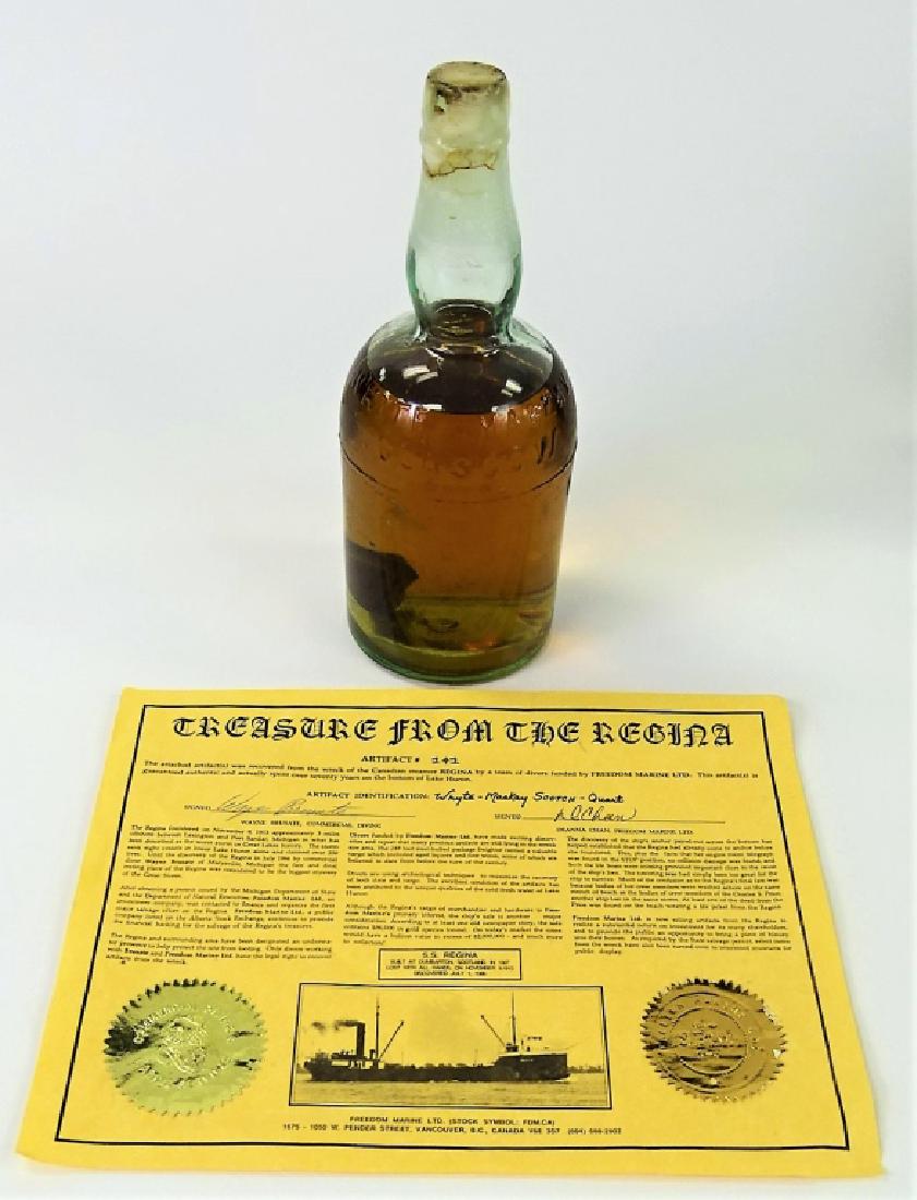 BOTTLE OF WHYTE & MACKAY SCOTCH SHIPWRECK ARTIFACT (1 of 2)
