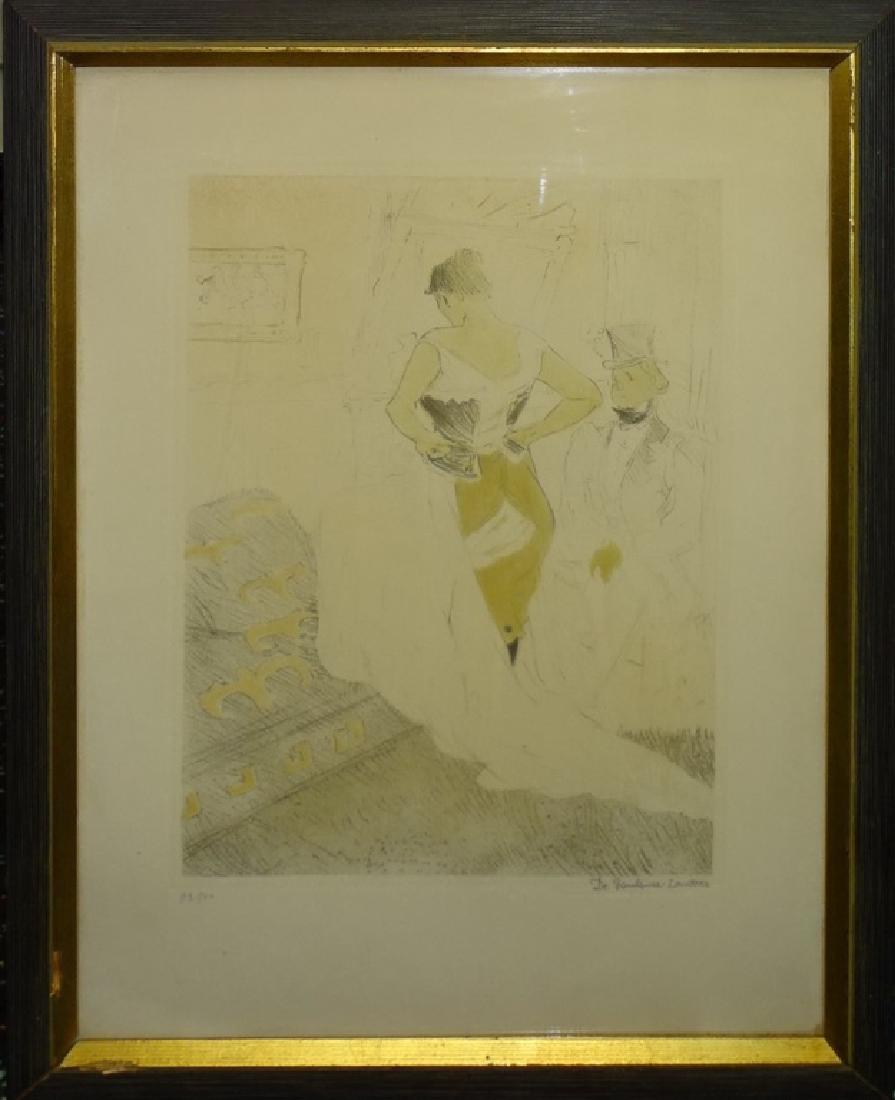 COLOR ETCHING AFTER HENRI DE TOULOUSE-LAUTREC (1 of 5)