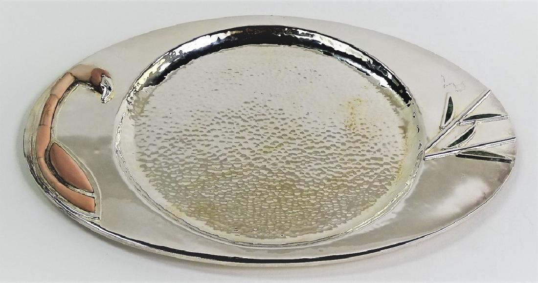 WOLMAR CASTILLO SILVERPLATE TRAY W/ BIRD APPLIQUE (1 of 3)