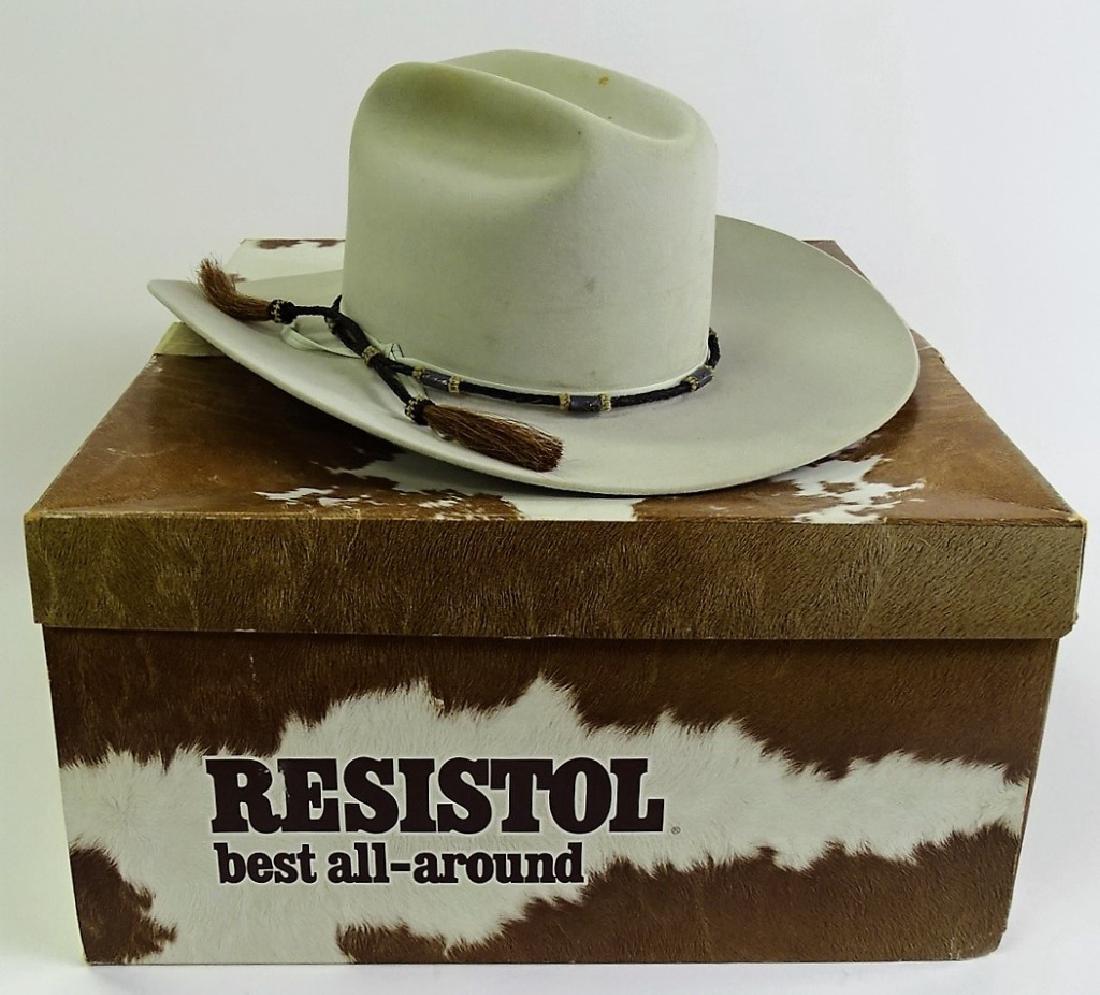 ENGLER'S 'RESISTOL' GREY COWBOY HAT (1 of 6)