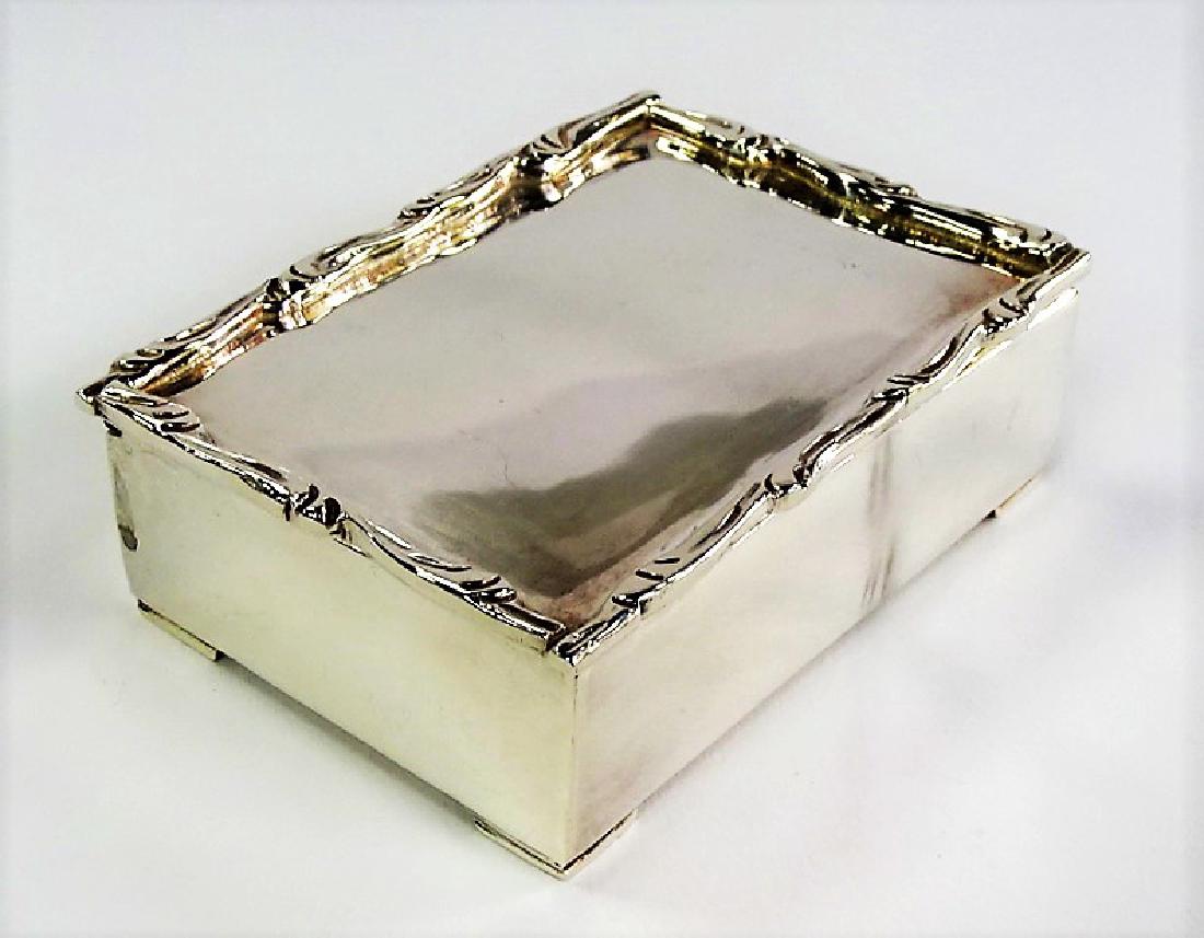 ANTIQUE FINE STERLING SILVER TRINKET BOX (1 of 5)