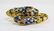 18KT YELLOW GOLD ENAMELED SNAKE BANGLE BRACELET - 5