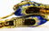 18KT YELLOW GOLD ENAMELED SNAKE BANGLE BRACELET - 6