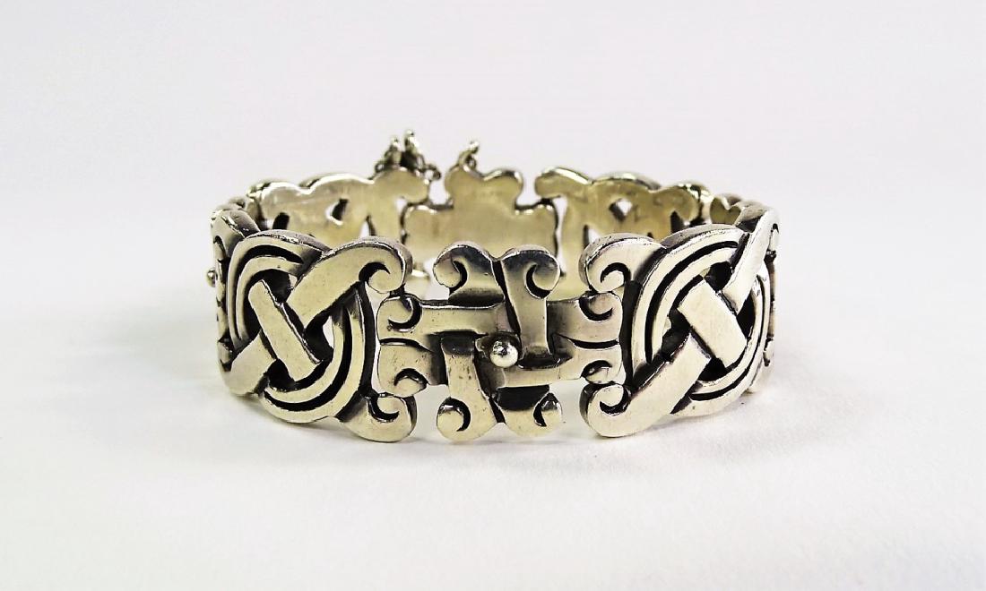 VTG TAXCO MEXICO HEAVY STERLING LINK BRACELET (1 of 4)