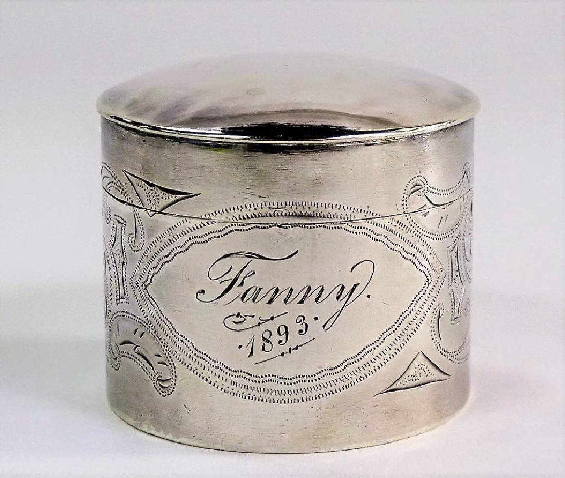 19TH C. AMERICAN STERLING SILVER TRINKET BOX (1 of 4)