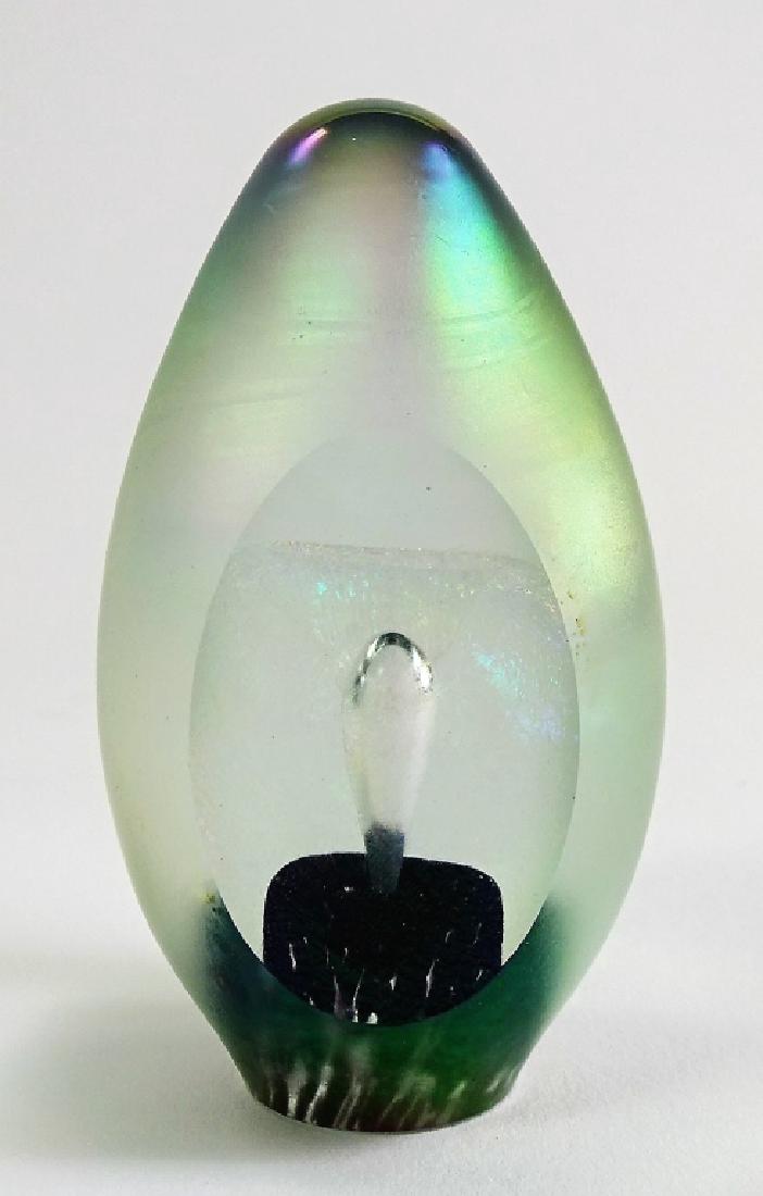VINTAGE EICKHOLT STUDIO ART GLASS PAPERWEIGHT (1 of 3)