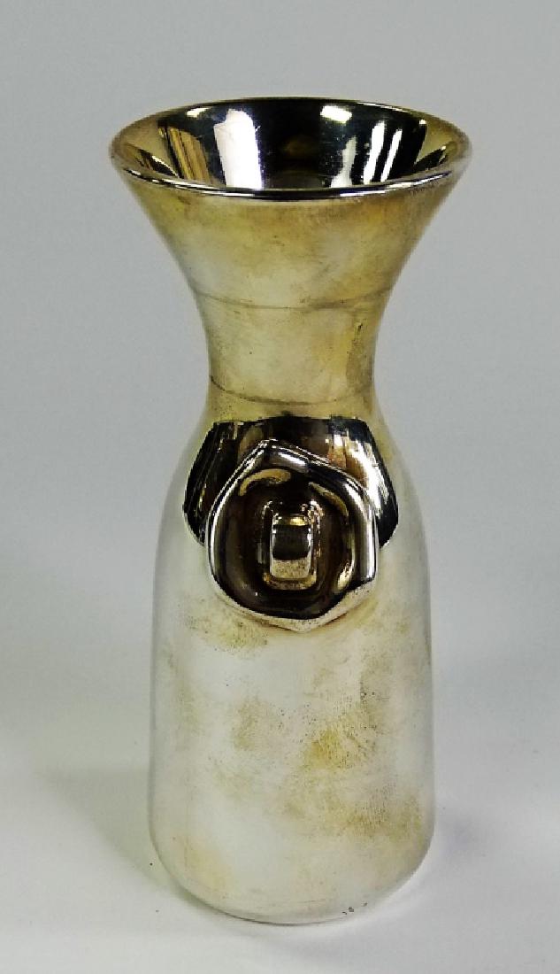 RARE BVLGARI VTG STERLING SILVER DECORATIVE VASE (1 of 3)