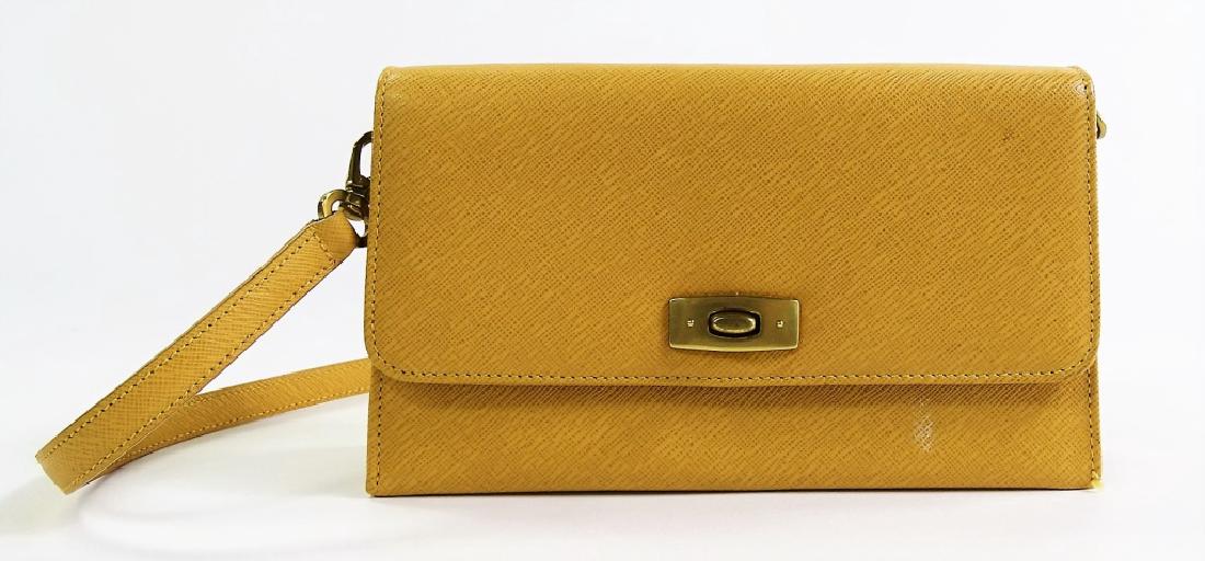 VTG COACH WHEAT LEATHER 'GRAMERCY' CLUTCH BAG (1 of 6)
