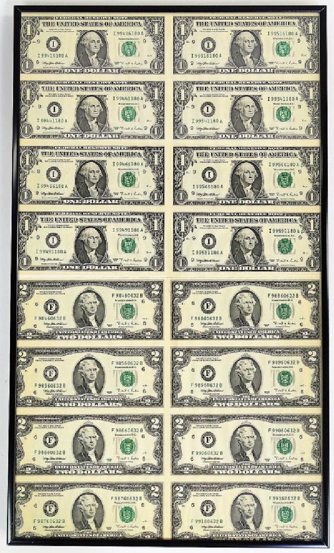 TWO 1995 SERIES UNCUT SHEETS OF US CURRENCY (1 of 2)