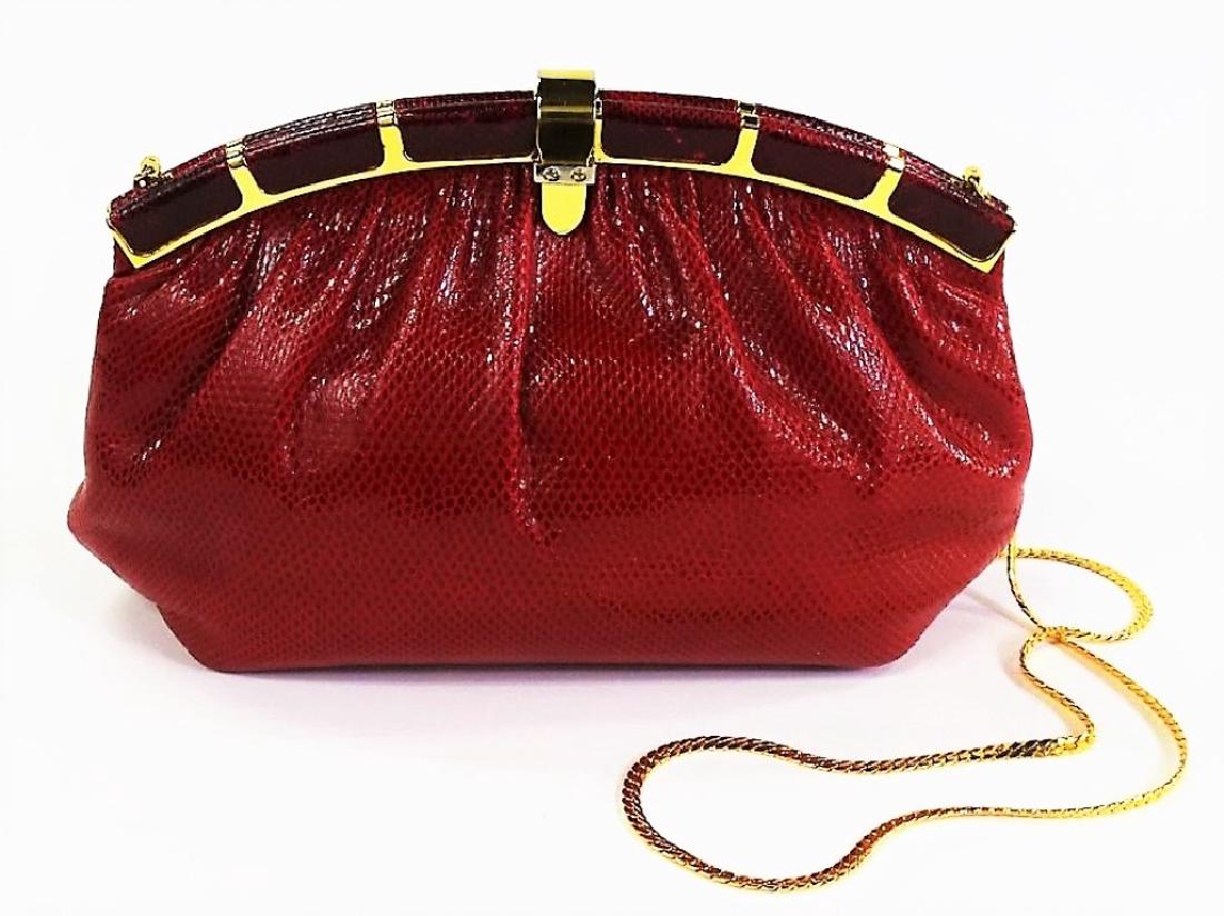 FINESSE LA MODEL CROCODILE LIZARD HAND BAG (1 of 5)