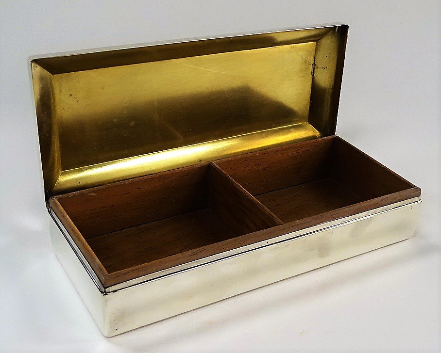 VINTAGE AMERICAN STERLING SILVER CIGAR BOX (1 of 5)