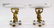 PR FINE BACCARAT CRYSTAL & BRONZE CHERUB TAZZAS