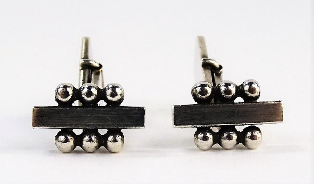 RARE GEORG JENSON STERLING VINTAGE CUFF LINKS (1 of 6)