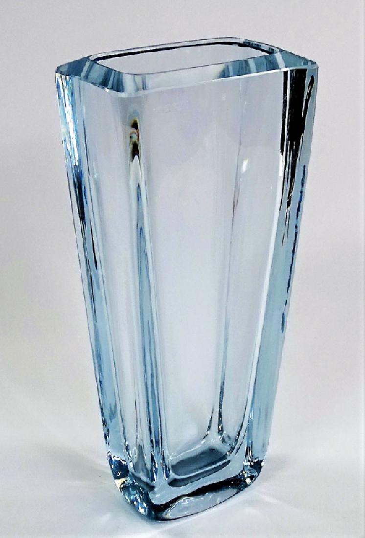 GEORG JENSEN LARGE HEAVY CRYSTAL GLASS VASE (1 of 4)