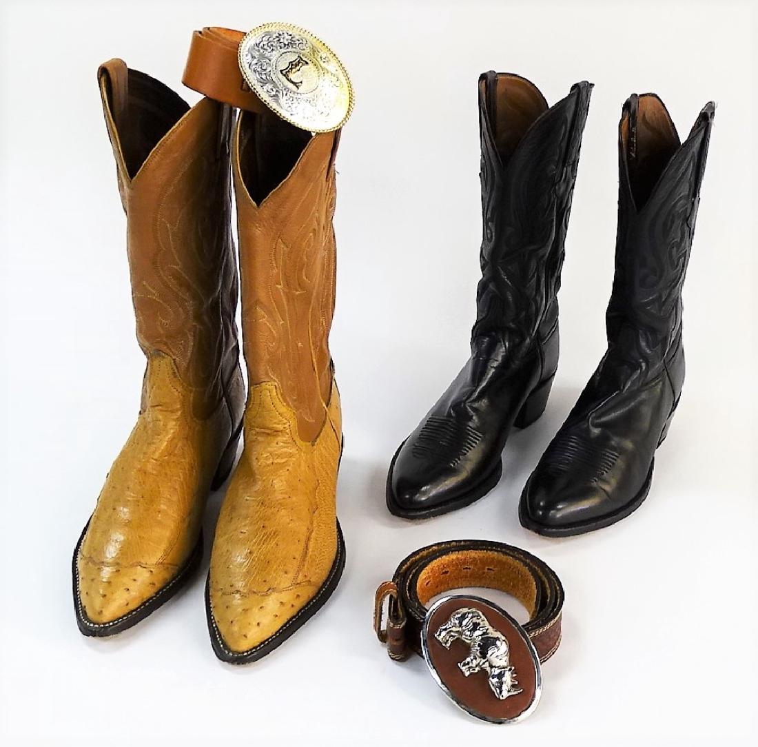 4PC SOUTHWESTERN OUTFITTERS BOOT & BELT SET (1 of 7)