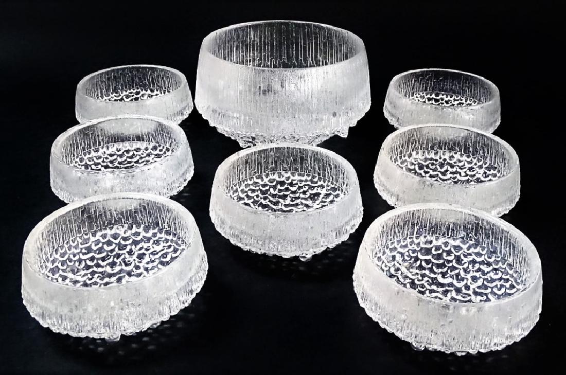 6PC IITALA 'ULTIMA THULE' CRYSTAL BERRY SET (1 of 2)