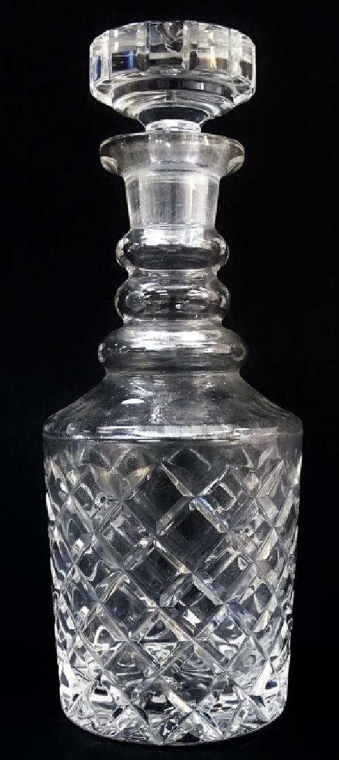 VTG AMERICAN FINE CUT CRYSTAL DECANTER BOTTLE (1 of 3)
