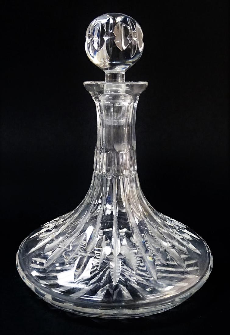 CONTINENTAL FINE CUT CRYSTAL SHIP'S DECANTER (1 of 3)