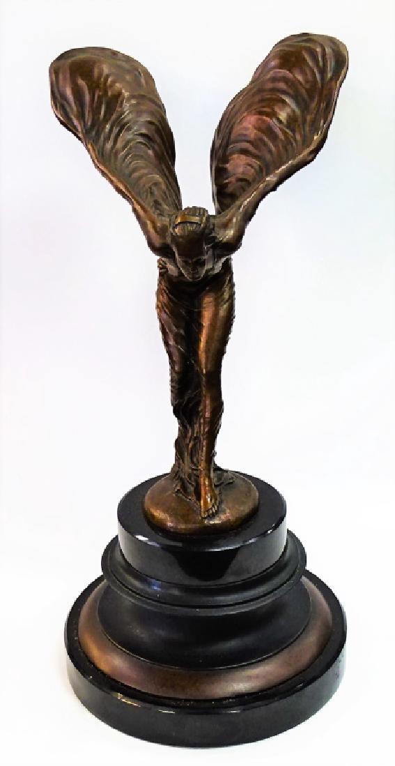 CHARLES SYKES 'SPIRIT OF ECSTASY' BRONZE SCULPTURE (1 of 5)