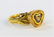 ANTIQUE 18KT YELLOW GOLD & DIAMOND HEART RING - 2