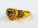 ANTIQUE 18KT YELLOW GOLD & DIAMOND HEART RING - 3