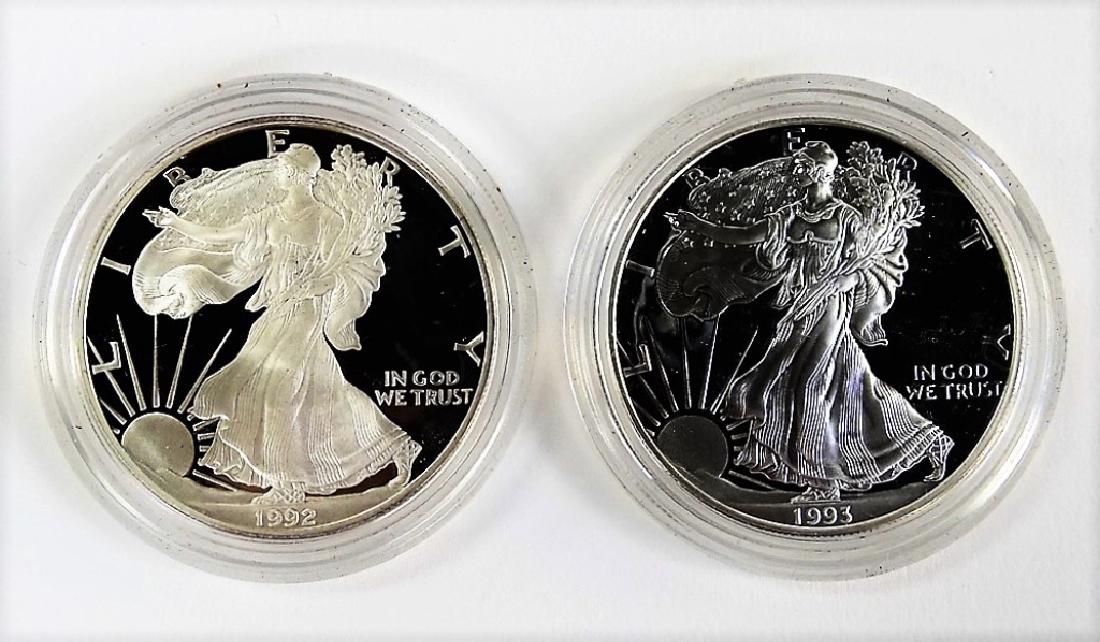 2 U.S. LIBERTY SILVER DOLLARS AU CONDITION (1 of 2)