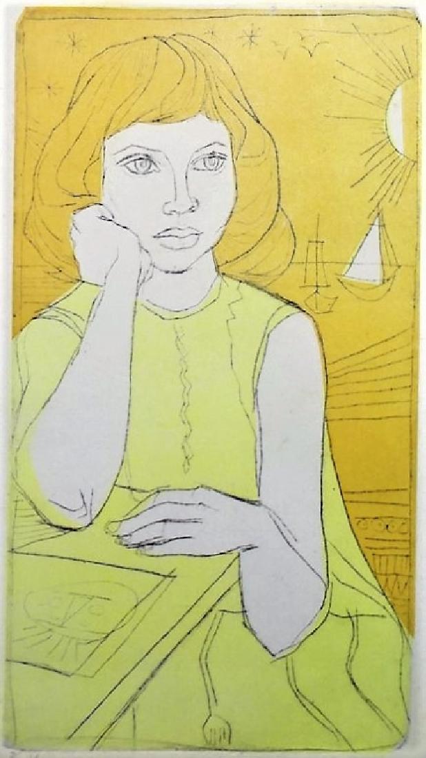 IRVING AMEN LITHOGRAPH ON PAPER PENCIL SIGNED (1 of 4)