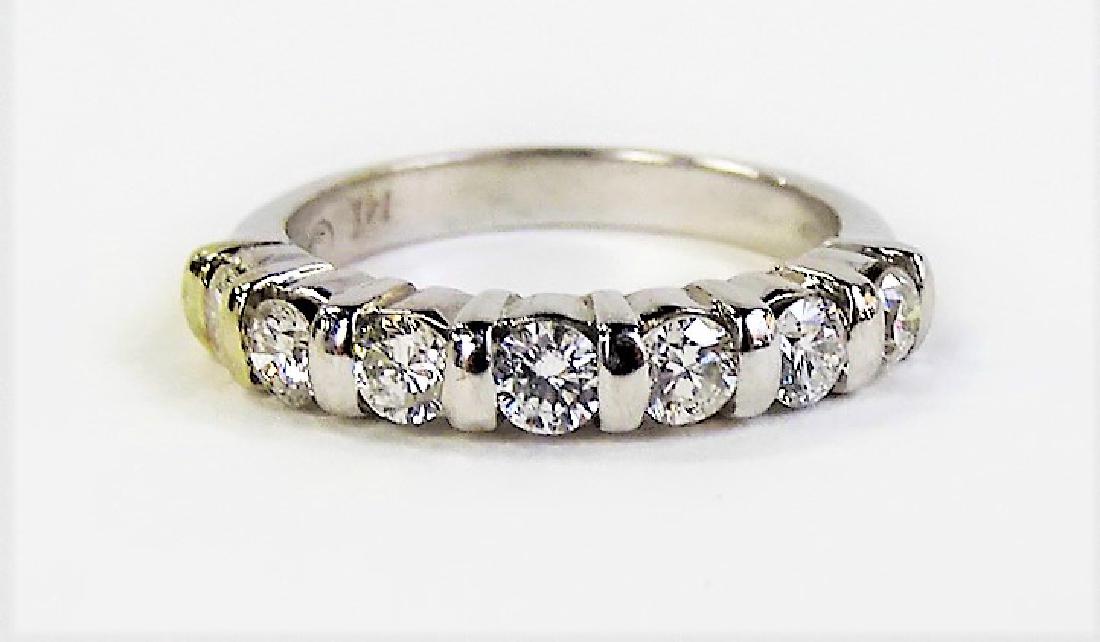 14KT W GOLD 1CT DIAMOND ESTATE LADIES RING (1 of 3)