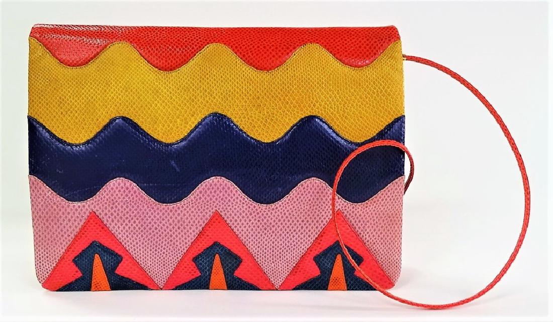 VINTAGE JUDITH LEIBER MULTI COLOR SHOULDER BAG (1 of 6)